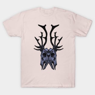 Stag Symmetry Skulls T-Shirt